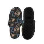 Chinese Dragon And Flower Pattern Print Slippers
