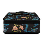Chinese Dragon And Flower Pattern Print Small Lunch Bag