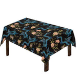 Chinese Dragon And Flower Pattern Print Tablecloth
