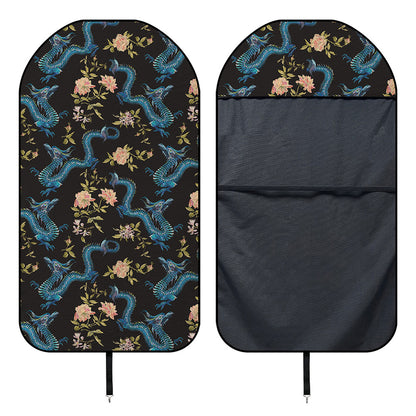 Chinese Dragon And Flower Pattern Print Waterproof Car Seat Cover