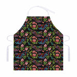 Chinese Dragon Flower Pattern Print Adjustable Apron