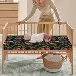 Chinese Dragon Flower Pattern Print Baby Crib Sheet