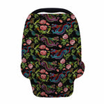 Chinese Dragon Flower Pattern Print Baby Seat Cover