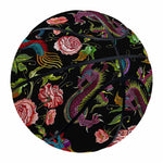 Chinese Dragon Flower Pattern Print Basketball