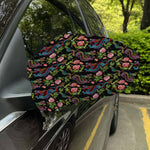 Chinese Dragon Flower Pattern Print Car Side Mirror Covers