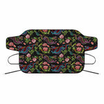 Chinese Dragon Flower Pattern Print Car Windshield Snow Cover