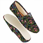 Chinese Dragon Flower Pattern Print Casual Shoes