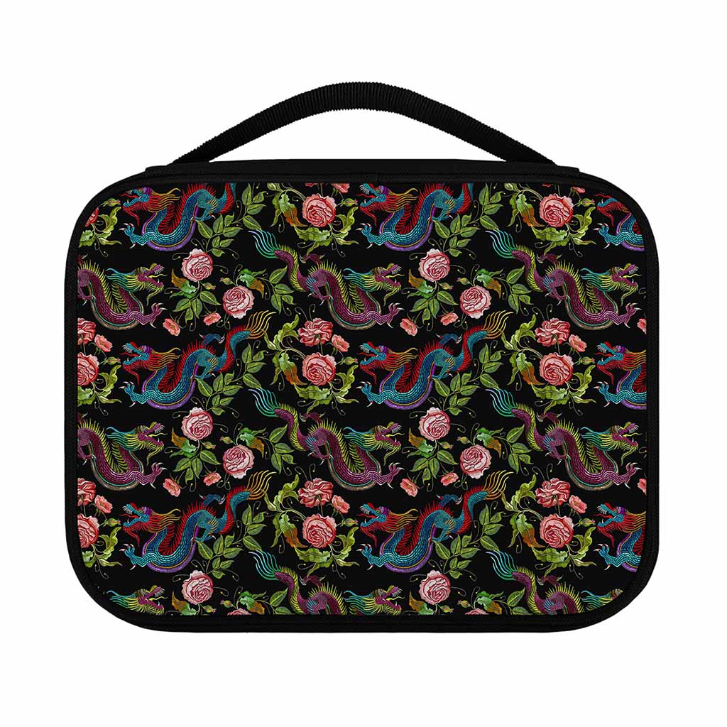Chinese Dragon Flower Pattern Print Classic Bible Case