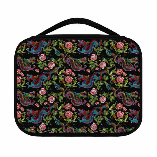 Chinese Dragon Flower Pattern Print Classic Bible Case
