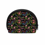Chinese Dragon Flower Pattern Print Coin Purse