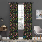 Chinese Dragon Flower Pattern Print Curtain