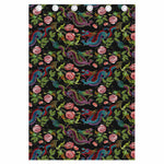 Chinese Dragon Flower Pattern Print Curtain