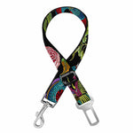 Chinese Dragon Flower Pattern Print Dog Seat Belt