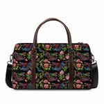 Chinese Dragon Flower Pattern Print Duffle Bag