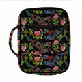 Chinese Dragon Flower Pattern Print Front Pocket Bible Bag