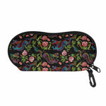 Chinese Dragon Flower Pattern Print Glasses Case