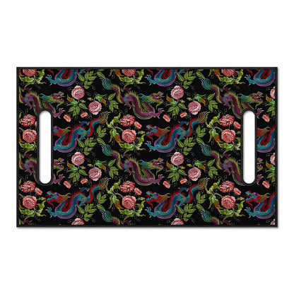 Chinese Dragon Flower Pattern Print Golf Cart Seat Cover