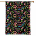 Chinese Dragon Flower Pattern Print House Flag