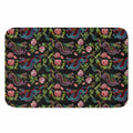 Chinese Dragon Flower Pattern Print Indoor Door Mat