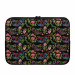 Chinese Dragon Flower Pattern Print Laptop Sleeve