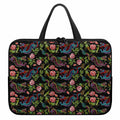 Chinese Dragon Flower Pattern Print Laptop Sleeve With Handle