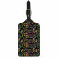 Chinese Dragon Flower Pattern Print Luggage Tag