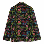 Chinese Dragon Flower Pattern Print Men's Blazer