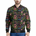 Chinese Dragon Flower Pattern Print Men's Bomber Jacket