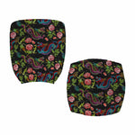Chinese Dragon Flower Pattern Print Office Chair Cover