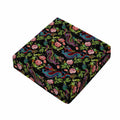 Chinese Dragon Flower Pattern Print Outdoor Seat Cushion Cover