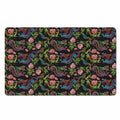 Chinese Dragon Flower Pattern Print Polyester Doormat