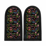 Chinese Dragon Flower Pattern Print Skillet Handle Cover