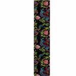 Chinese Dragon Flower Pattern Print Table Runner