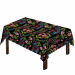 Chinese Dragon Flower Pattern Print Tablecloth
