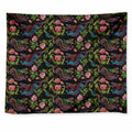 Chinese Dragon Flower Pattern Print Tapestry