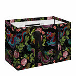 Chinese Dragon Flower Pattern Print Utility Tote Bag