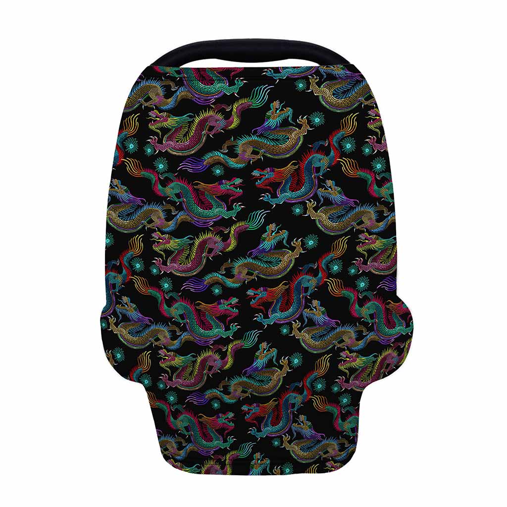 Chinese Dragon Pattern Print Baby Seat Cover