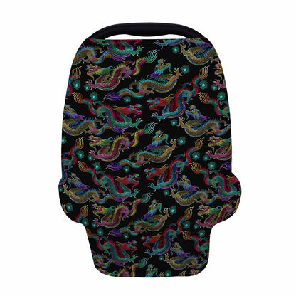 Chinese Dragon Pattern Print Baby Seat Cover