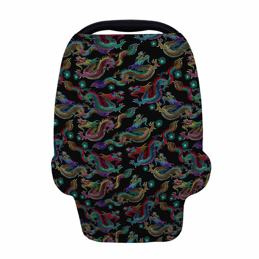 Chinese Dragon Pattern Print Baby Seat Cover
