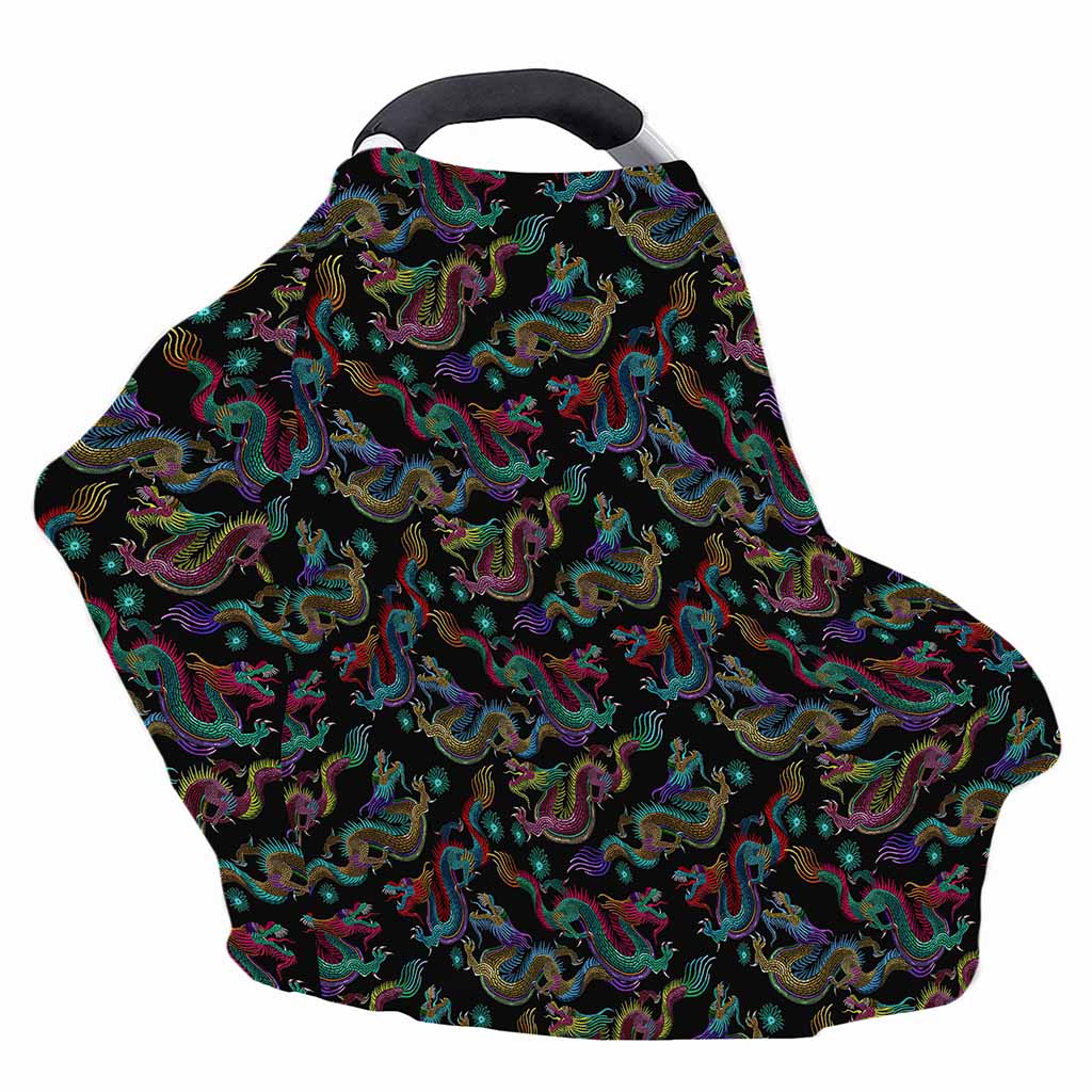 Chinese Dragon Pattern Print Baby Seat Cover