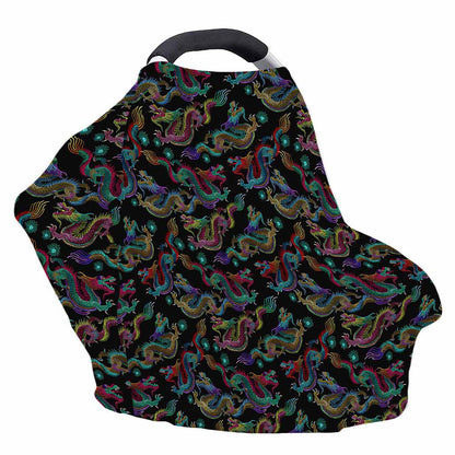 Chinese Dragon Pattern Print Baby Seat Cover