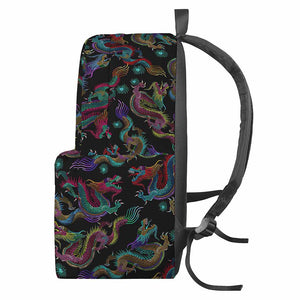 Chinese Dragon Pattern Print Backpack