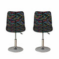 Chinese Dragon Pattern Print Bar Stool Covers