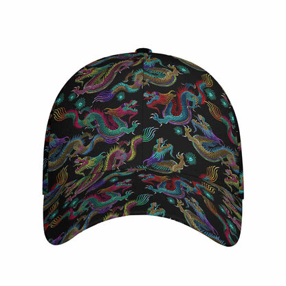 Chinese Dragon Pattern Print Baseball Cap