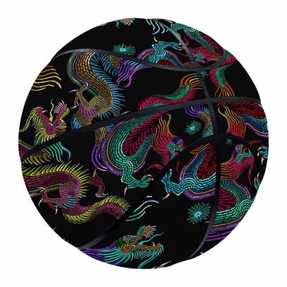 Chinese Dragon Pattern Print Basketball