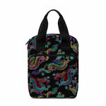 Chinese Dragon Pattern Print Bible Tote Bag