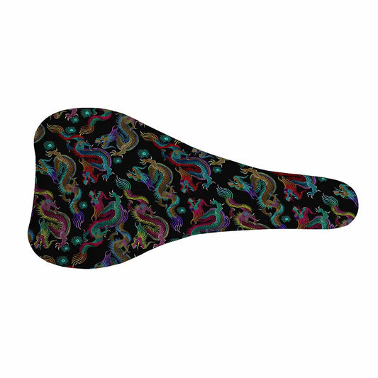 Chinese Dragon Pattern Print Bicycle Seat Cover