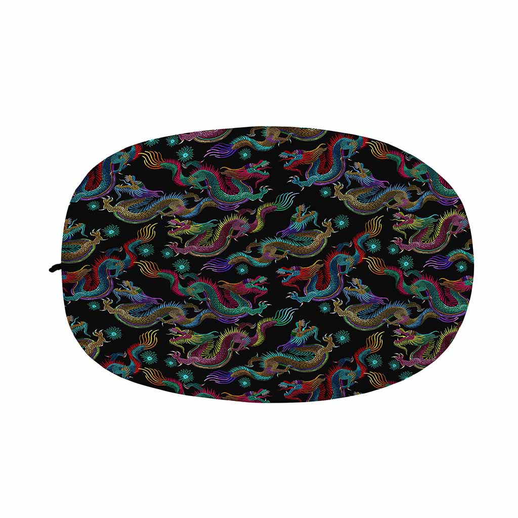 Chinese Dragon Pattern Print Car Side Mirror Covers