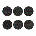Chinese Dragon Pattern Print Coaster Set