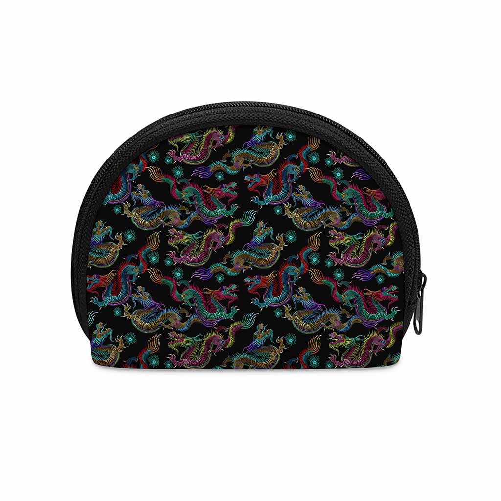 Chinese Dragon Pattern Print Coin Purse